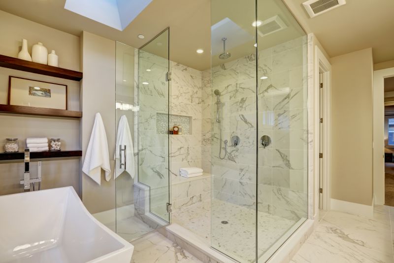 Elegant Shower with Tiling